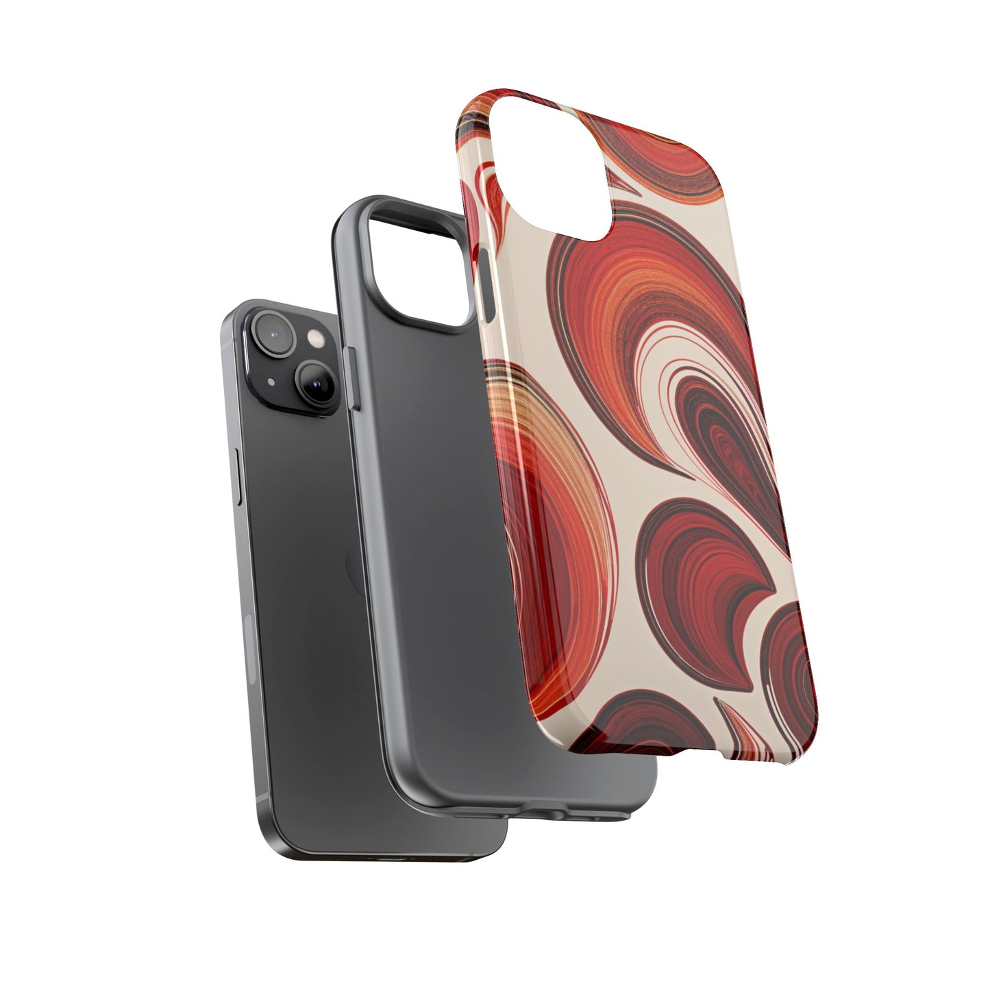 Spiraling Dip Paint Design iPhone Case