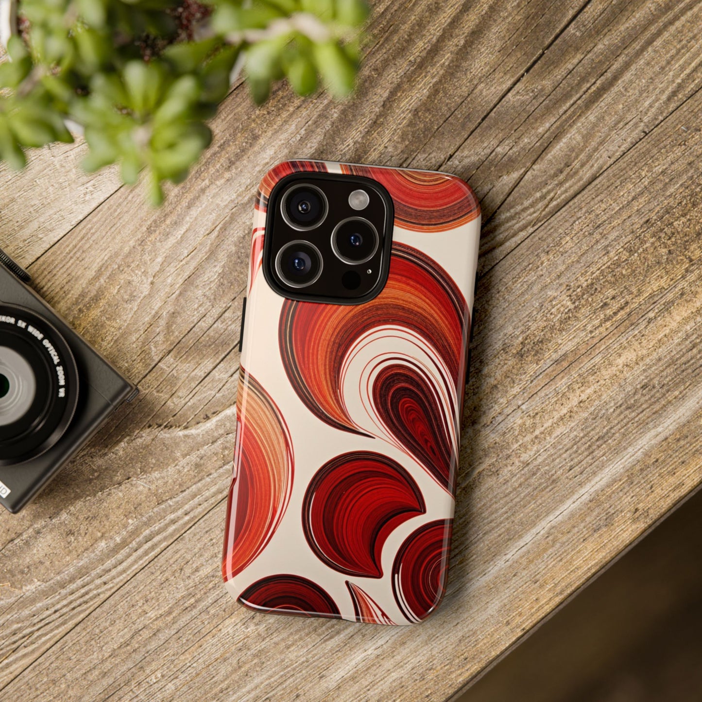 Spiraling Dip Paint Design iPhone Case