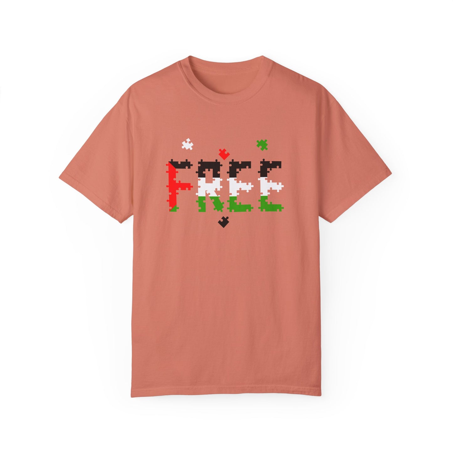 Free Palestine Puzzle Pieces T-shirt