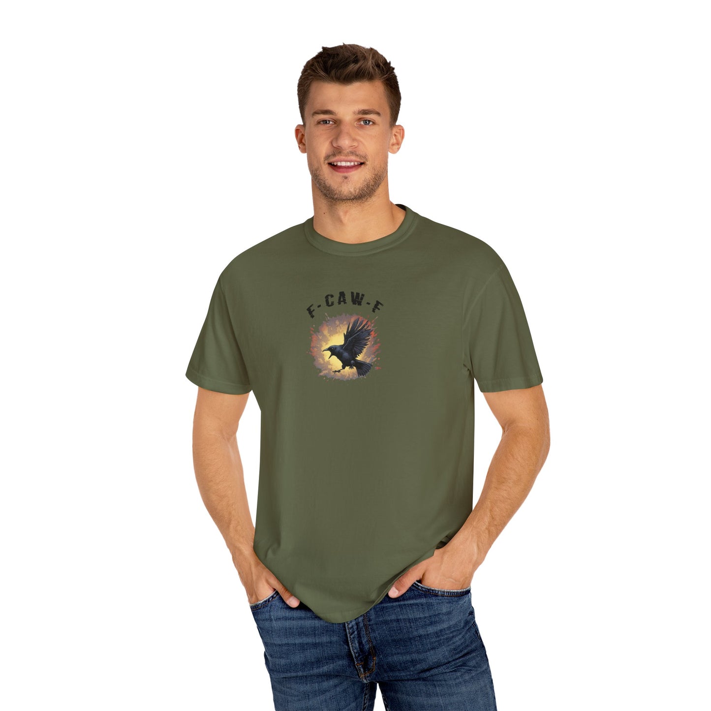 Funny Screaming Crow T-shirt