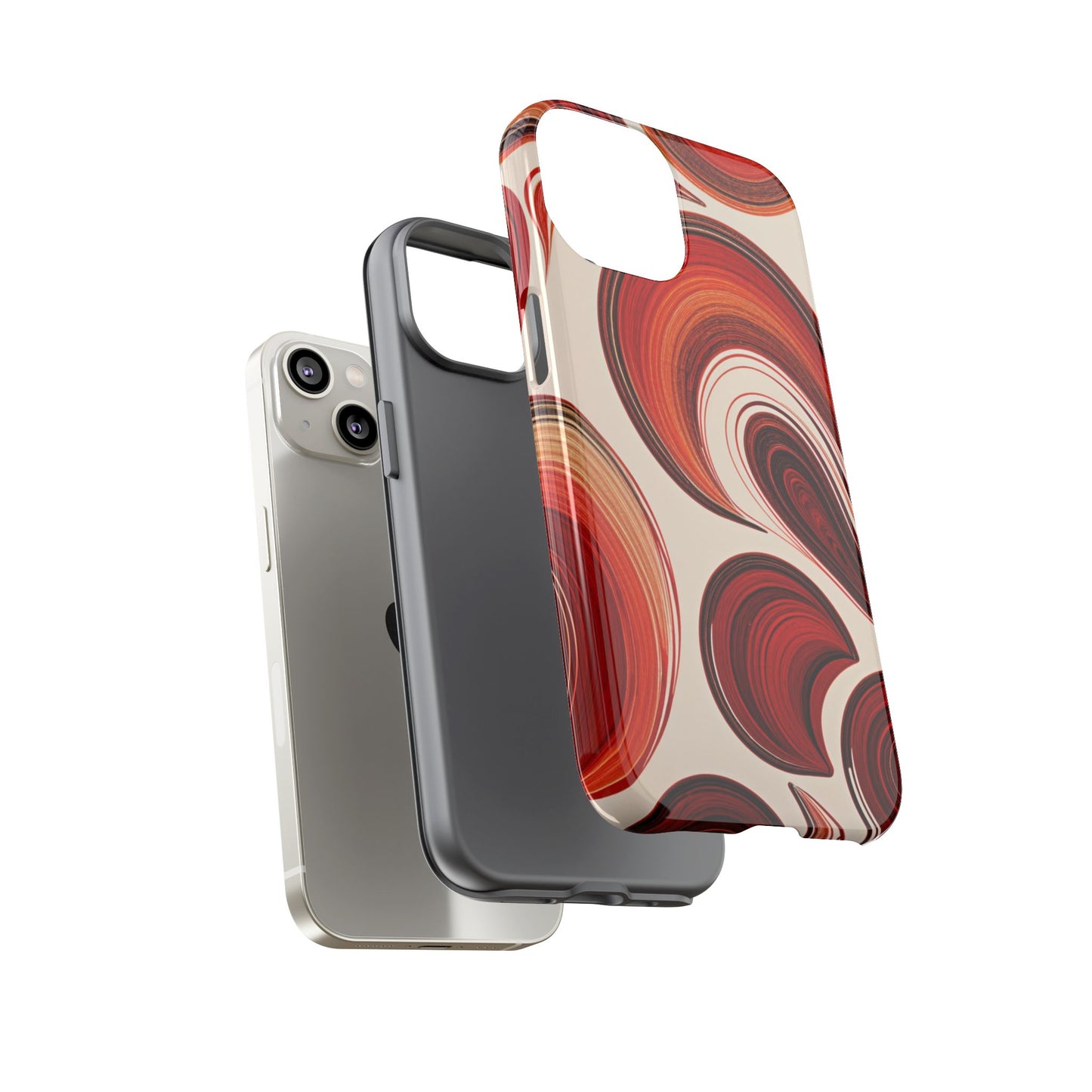 Spiraling Dip Paint Design iPhone Case