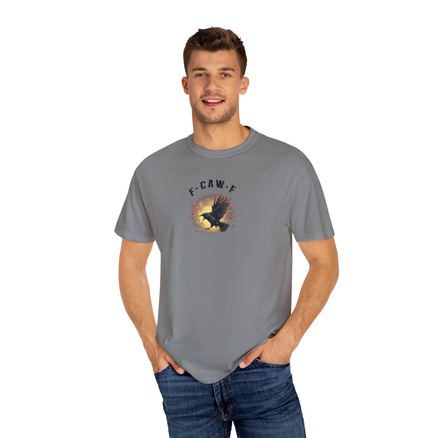 Funny Screaming Crow T-shirt
