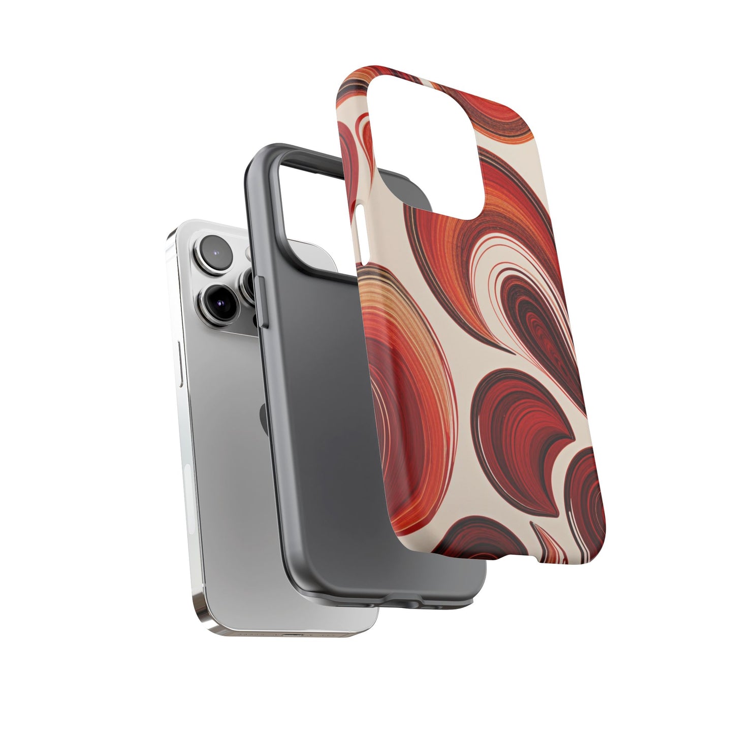 Spiraling Dip Paint Design iPhone Case