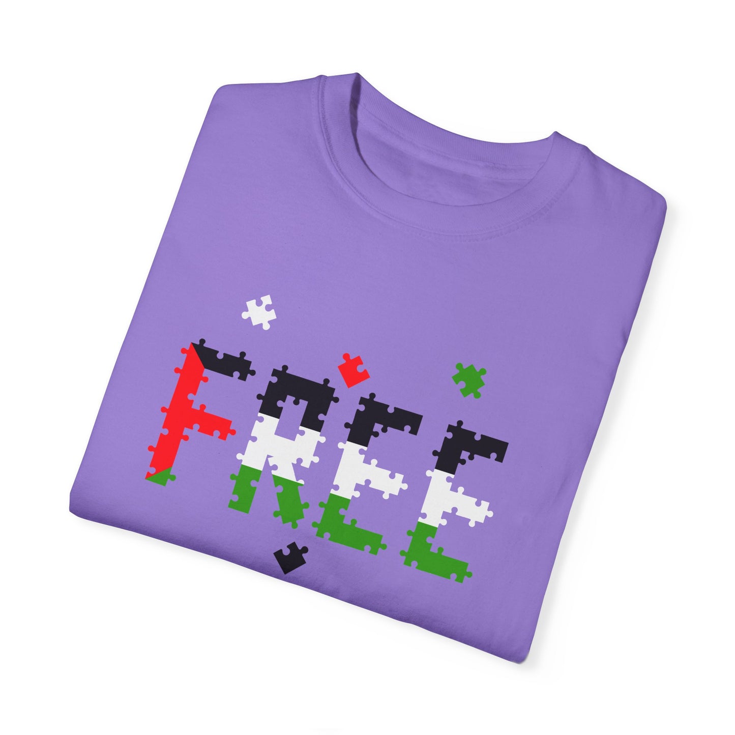 Free Palestine Puzzle Pieces T-shirt