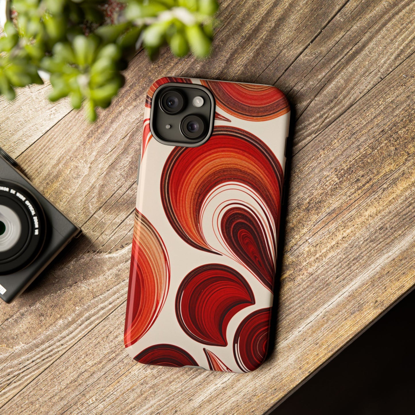 Spiraling Dip Paint Design iPhone Case