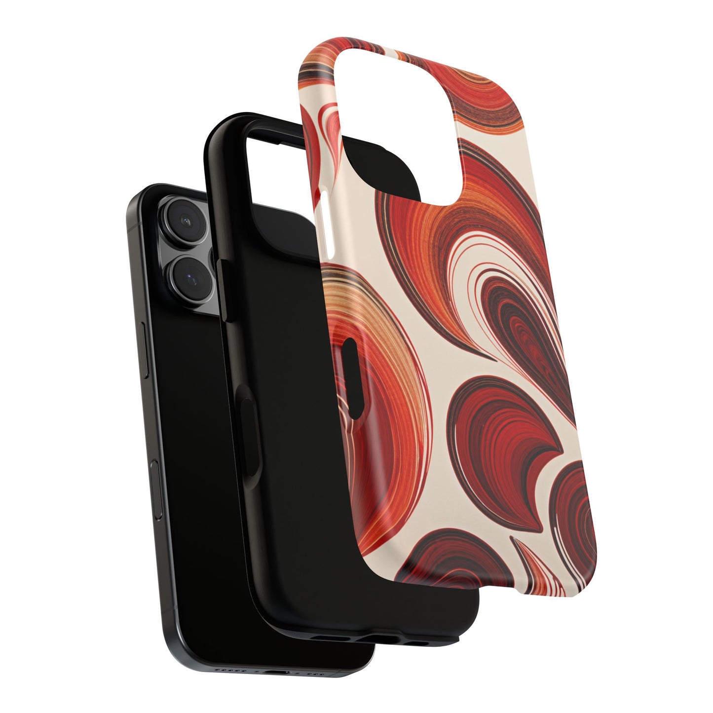 Spiraling Dip Paint Design iPhone Case
