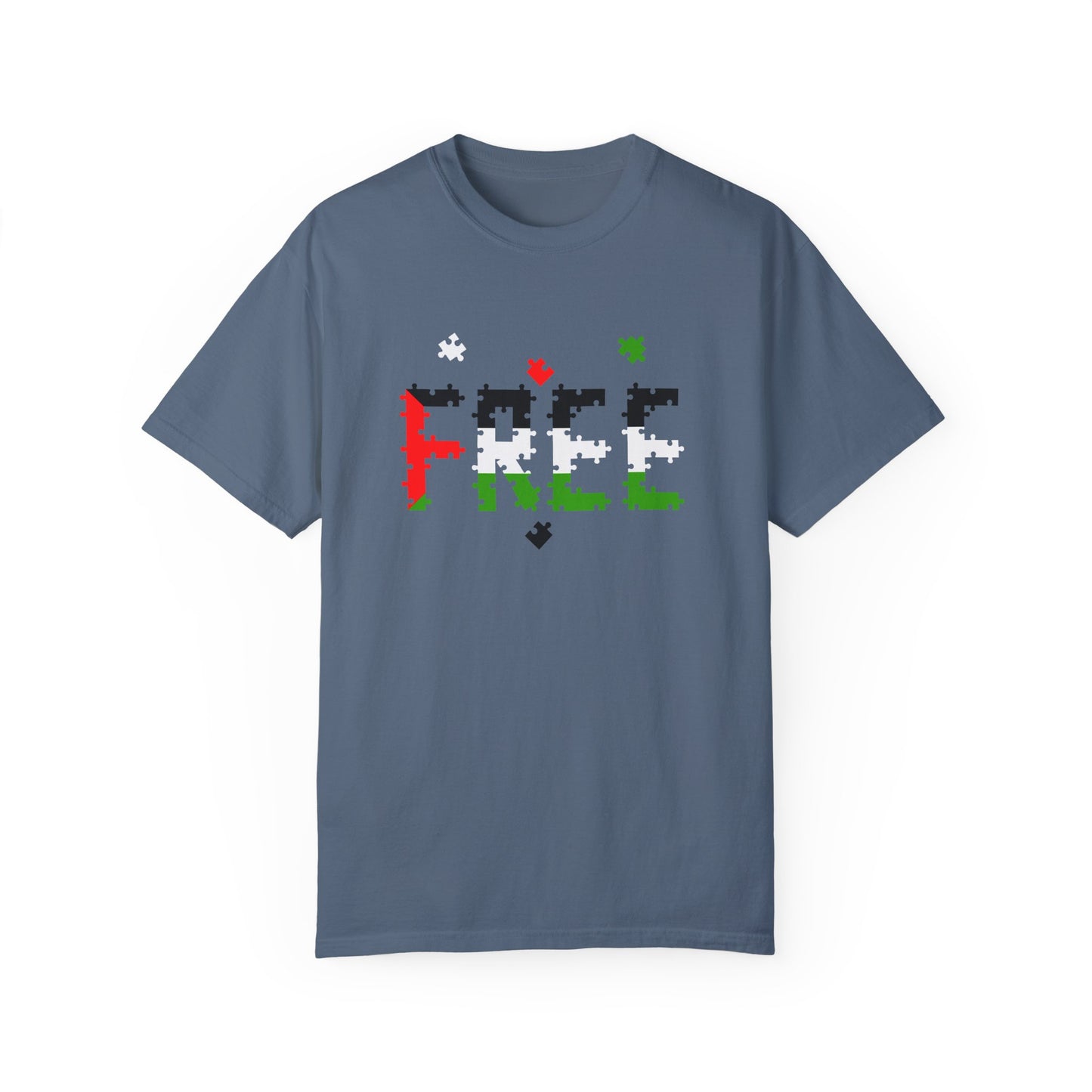 Free Palestine Puzzle Pieces T-shirt