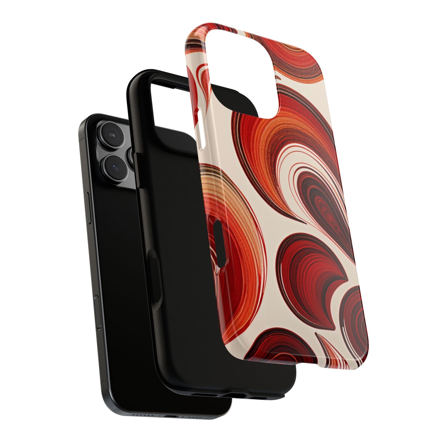 Spiraling Dip Paint Design iPhone Case
