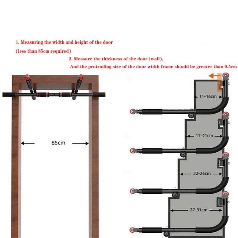 Adjustable Door Frame Pull Up Bar